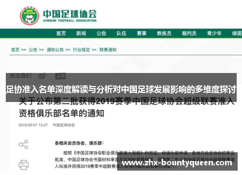 足协准入名单深度解读与分析对中国足球发展影响的多维度探讨